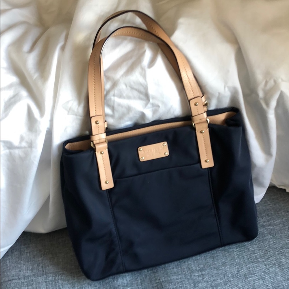 Kate Spade Navy Nylon Tote Bag (fits 13” laptop)